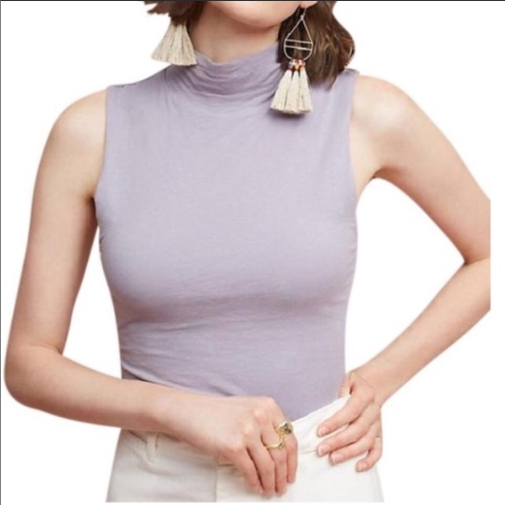 Anthropologie Mock Neck Tank